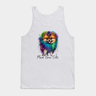 Mardi Gras Cutie Pomeranian Tank Top